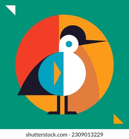 Abstract Bird Geometry, Logo Design