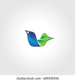 Abstract Bird Icon Logo