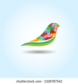 Abstract Bird Icon vector art