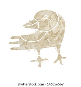 Abstract bird icon. Vector art