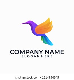 Abstract bird illustration vector template. logo Suitable for Creative Industry, Multimedia, entertainment, Educations, Shop, and any related business