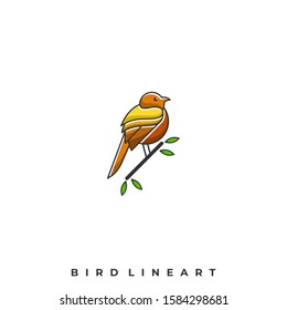 Abstract Bird Illustration Vector Template. Suitable for Creative Industry, Multimedia, entertainment, Educations, Shop, and any related business
