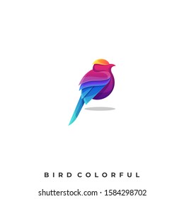 Abstract Bird Illustration Vector Template. Suitable for Creative Industry, Multimedia, entertainment, Educations, Shop, and any related business