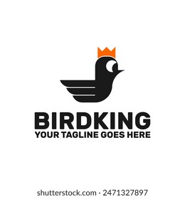 Plantilla abstracta del logotipo de bird king