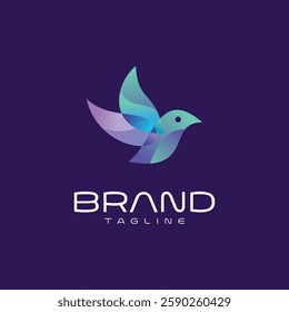 Abstract Bird Logo Colorful Vector Template