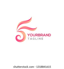 Abstract bird logo design
