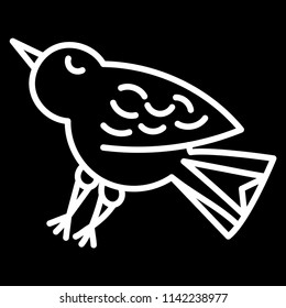 Abstract bird logo design. Creative eagle line symbol. Luxury linear falcon hawk logotype.