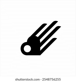 Abstract bird logo design with heart concept.