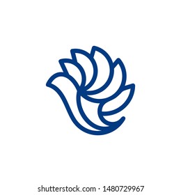 Abstract Bird logo design template. Creative bird logo design inspiration.