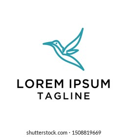 Abstract Bird Logo Design Template