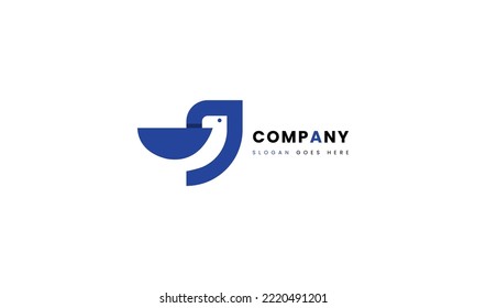 Abstract Bird logo design template element. Abstract Bird logo usable for business and company branding logos. Abstract Bird flat vector logo design template element.