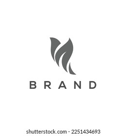 Plantilla de diseño del logotipo de pájaro abstracto