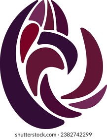 icono de la plantilla de diseño del logotipo de pájaro abstracto 
