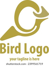abstract Bird logo design template icon concept