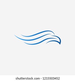 Abstract Bird Logo design vector template.