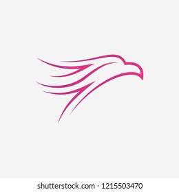 Abstract Bird Logo design vector template.