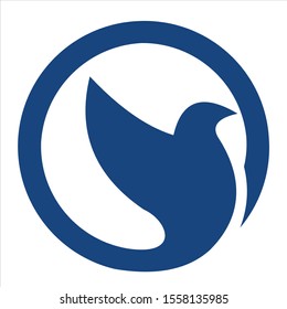 Abstract Bird Logo design vector template. Creative Dove Logotype