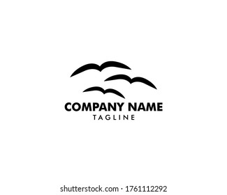 Abstract Bird Logo Design Vector Template