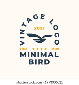 Abstract Bird Logo Design Vector Template