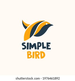 Abstract Bird Logo Design Vector Template