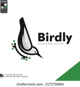 Abstract Bird Logo design vector template. Creative Logotype business technology concept symbol icon logo isolated in white background.