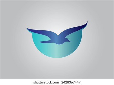 abstract bird logo design Vector illustration