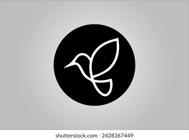 abstract bird logo design Vector illustration