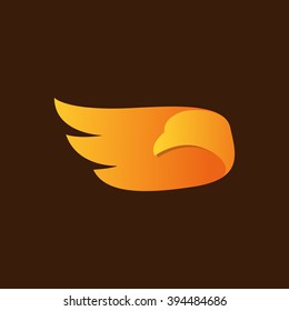 Abstract Bird Logo design vector template.