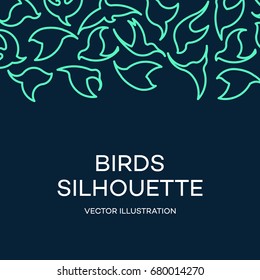 Abstract Bird Logo design vector template.Creative Dove Logotype business technology concept symbol icon.