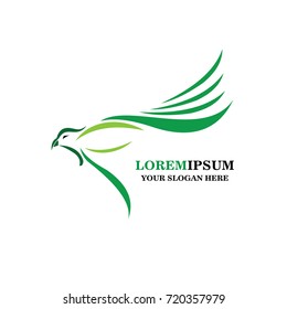 Abstract Bird Logo design vector template