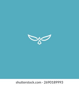 Diseño Abstractas del Vector plano del icono del logotipo del pájaro