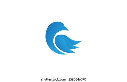 Swallow Logo Isolated Swallow On White Stock Vector (Royalty Free ...