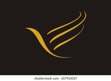 Abstract Bird Logo Template