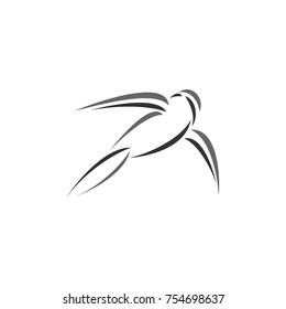 Abstract Bird Logo Template