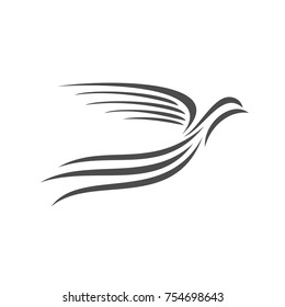 Abstract Bird Logo Template