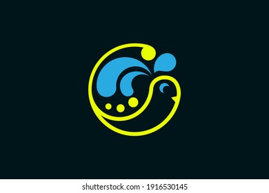 Abstract Bird logo template Design