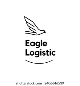 abstract bird logo template icon design