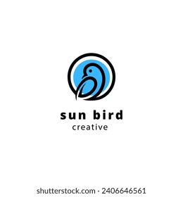 abstract bird logo template icon design