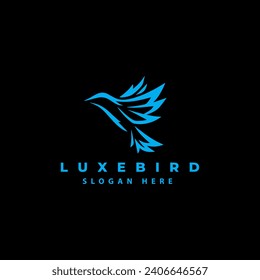 abstract bird logo template icon design