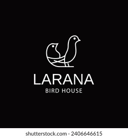 diseño de icono de plantilla de logotipo de pájaro abstracto