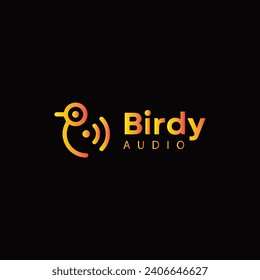 abstract bird logo template icon design