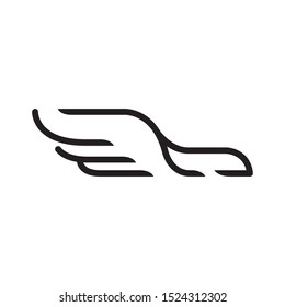 Abstract bird logo template vector icon design