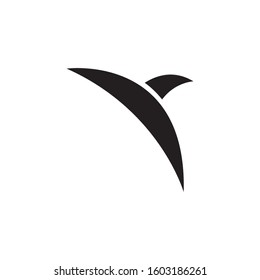 Abstract bird logo template vector fly icon design
