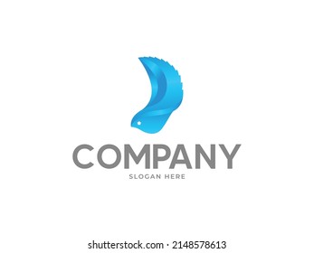 abstract bird logo template vector icon