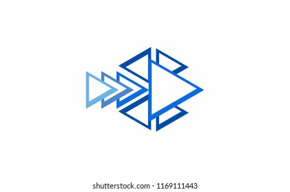 Abstract bird logo vector