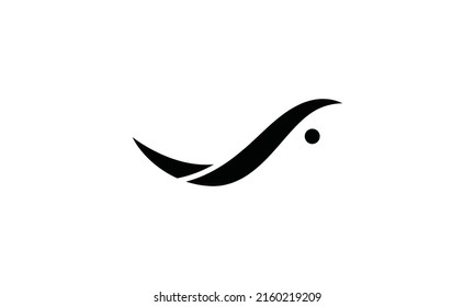 abstract bird logo vector icon