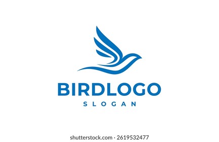 abstract bird logo vector icon illustration, simple bird logo template