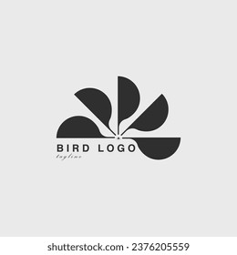 abstract bird logo vector illustration design for use brand company business