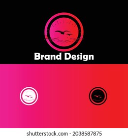 Abstract bird logos designs vector template.