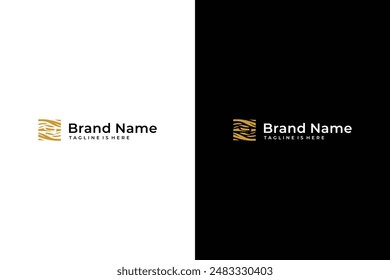 abstract bird nest vector logo
